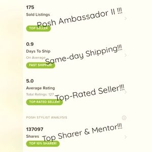 ❤️ Top Seller & Posh Ambassador II ❤️